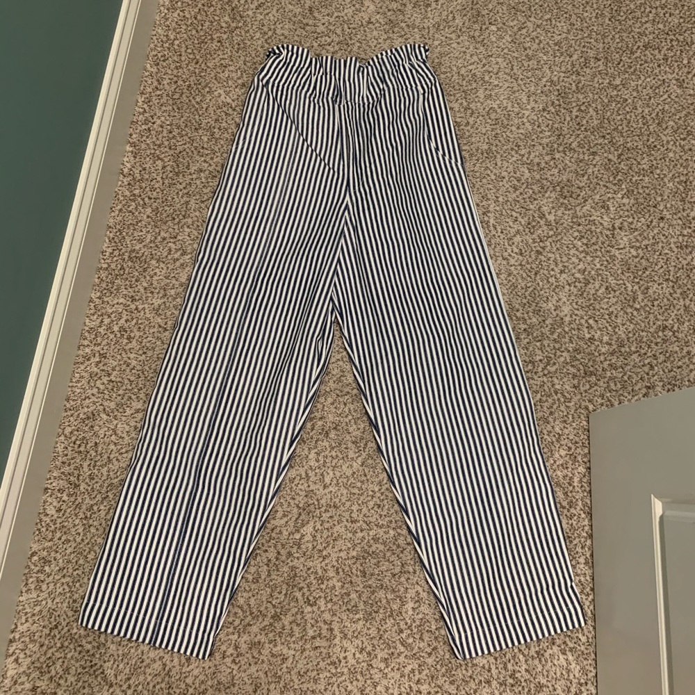 POSSE seersucker paper bag pants
